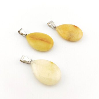 Кулон капля Цитрин (имит) 16х6х34 мм 1 шт.