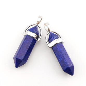 Кулон кристалл Лазурит 41х8 мм 1 шт.