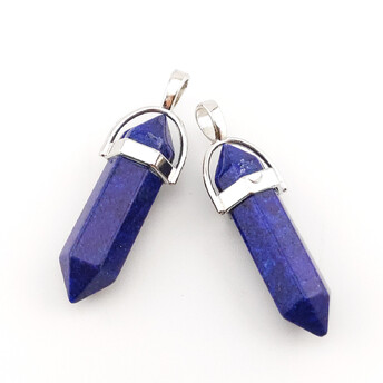 Кулон кристалл Лазурит 41х8 мм 1 шт.