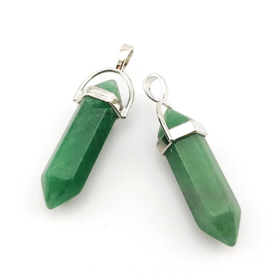 Кулон кристалл Нефрит 41х8 мм 1 шт.