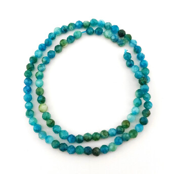 Апатит бусины из камня огранка 4 мм +-37 см 90 шт.