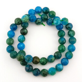 Апатит бусины из камня огранка 6 мм +-37 см 62 шт.