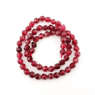 Гранат бусины из камня огранка 6 мм +-37 см 60 шт.
