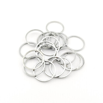 Кольца литые медные 8х0,9 мм Ø 6,3 мм 20 шт. Платина