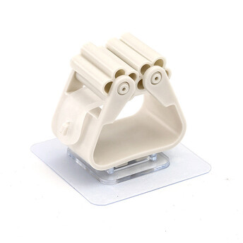 Настенный держатель органайзер для уборочного инвентаря 5,7х5х3 см 1 шт. Айвори