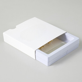 Ювелирная упаковка для украшений + подарочный пакет 7х7х2 см 1 шт. Белый