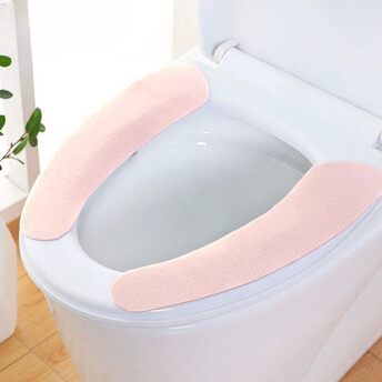 Накладки для сидения унитаза 33х8 см 2 шт. Коралловый