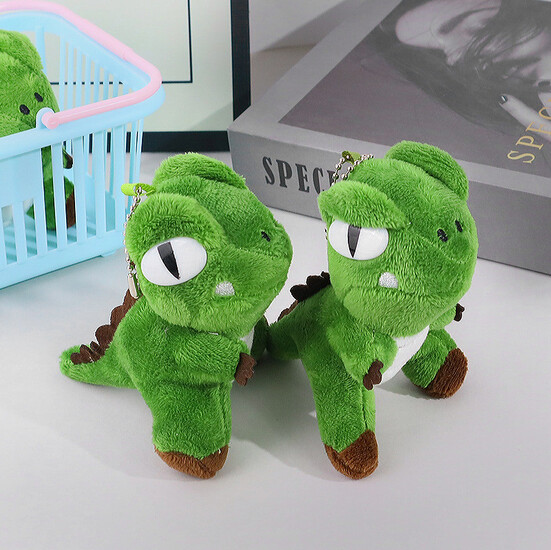 Игрушка-брелок Динозавр 10х8 см 1 шт. Зеленый
