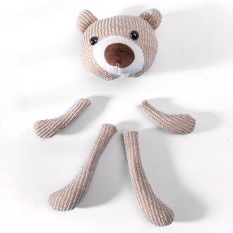 Набор Медвежонка 1 голова 8 см + 4 лапы Бежевый