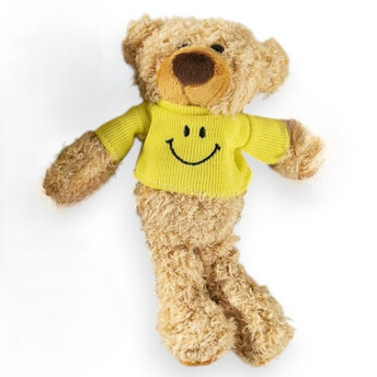 Игрушка Медвежонок Смайл 20х9 см 1 шт. Бежевый