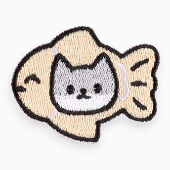 Аппликация Catfish самоклеящаяся 4х5 см 1 шт. Бежевый
