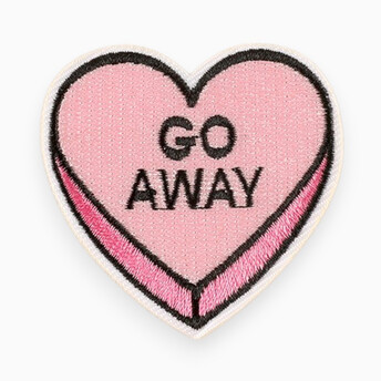 Термоаппликация Heart GoAway вышитая 5,1х5,4 см 1 шт. Розовый светлый