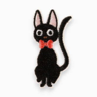 Термоаппликация Black Cat вышитая 5,7х2,7 см 1 шт. Черный