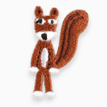 Термоаппликация Squirrel вышитая 3,6х2,4 см 1 шт. Коричневый