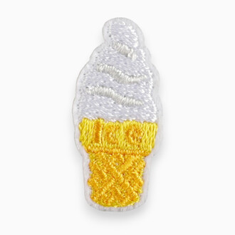 Термоаппликация Ice cream вышитая 3,1х1,4 см 1 шт. Разные цвета