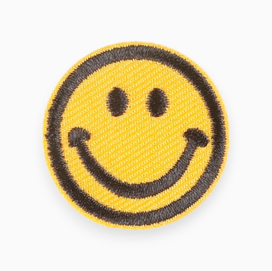 Термоаппликация Smile вышитая 3,3х3,3 см 1 шт. Желтый