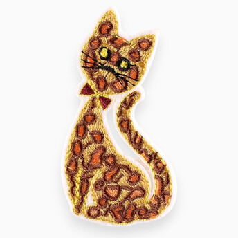Термоаппликация Leopard вышитая 7,6х4 см 1 шт. Разные цвета