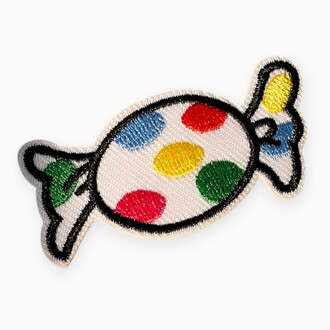 Термоаппликация Candy вышитая 2,9х5,6 см 1 шт. Разные цвета