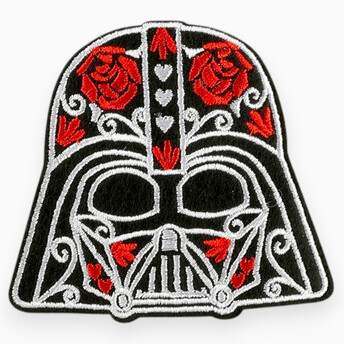 Термоаппликация DarthVader вышитая 7,2х8 см 1 шт. Черный