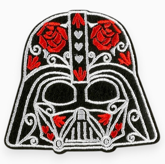 Термоаплікація DarthVader вишита 7,2х8 см 1 шт. Чорний