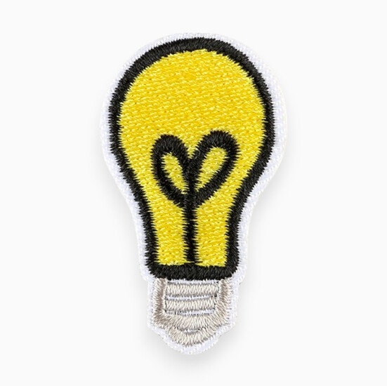 Термоаппликация Idea вышитая 4,8х2,8 см 1 шт. Желтый