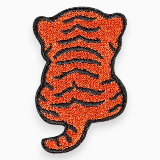 Аппликация Cute tiger самоклеящаяся 5,5х3,6 см 1 шт. Оранжевый