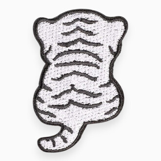 Аппликация Cute tiger самоклеящаяся 5,5х3,6 см 1 шт. Белый
