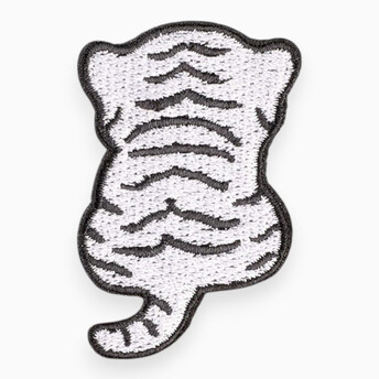 Аппликация Cute tiger самоклеящаяся 5,5х3,6 см 1 шт. Белый