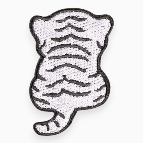 Аппликация Cute tiger самоклеящаяся 5,5х3,6 см 1 шт. Белый