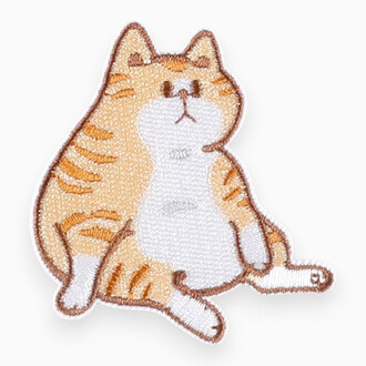 Термоаппликация Cute kitten вышитая 6,3х5,9 см 1 шт. Бежевый