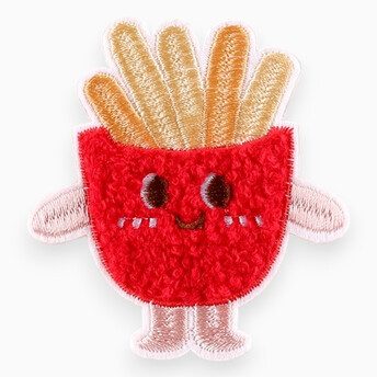 Аппликация French fries самоклеящаяся 7,3х6,8 см 1 шт. Красный