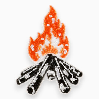 Термоаппликация Bonfire вышитая 5,4х4 см 1 шт. Оранжевый