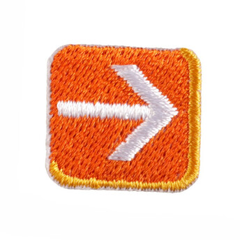 Термоаппликация Arrow вышитая 2х2,1 см 1 шт. Оранжевый