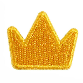 Термоаппликация Crown вышитая 2,3х2,8 см 1 шт. Желтый