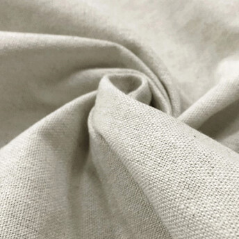 Ткань 55% лен 45% хлопок 180 г/м² 1,5 м 1 м Отбеленная натуральная однотонная