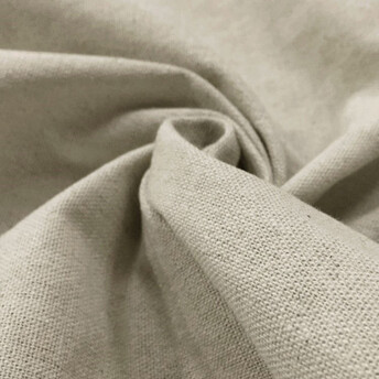 Ткань 55% лен 45% хлопок 185 г/м² 1,5 м 1 м Серый натуральный однотонный