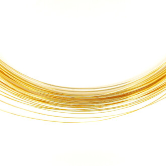 Проволока медная основа для колье 18К позолота 0,8 мм 1 м Золото
