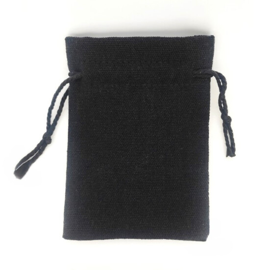 Подарочный мешочек из мешковины 10х13 см (+-5 мм) 1 шт. Черный