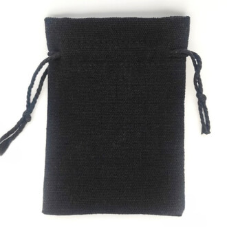 Подарочный мешочек из мешковины 13х18 см (+-5 мм) 1 шт. Черный