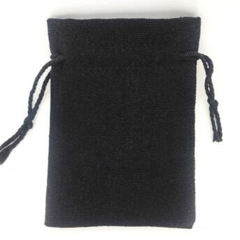 Подарочный мешочек из мешковины 13х18 см (+-5 мм) 1 шт. Черный