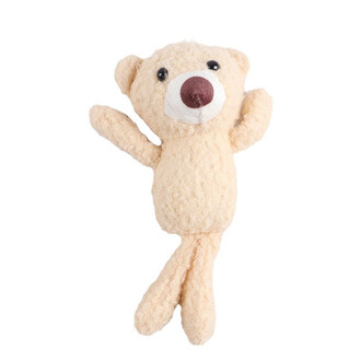 Игрушка Медвежонок плюшевый 15х6 см 1 шт. Бежевый