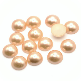 Полубусины акрил 10 мм +-100 шт. Бежевый