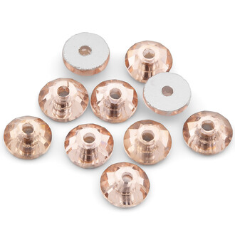 Стразы пришивные стекло ААА 4 мм +-200 шт. Шампань