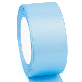 Лента атласная 4 см Синий 1 рулон +-23 м
