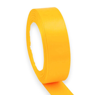 Лента атласная 2,5 см Золотисто-желтый 1 рулон +-23 м