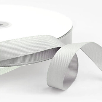 Лента репсовая 1 см +-91 м 1 шт. Серебристый