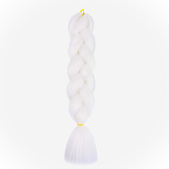 Канекалон однотонный 60 см 100 г Белый 60#