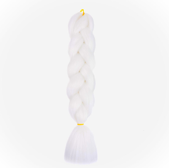 Канекалон однотонный 60 см 100 г Белый 60#