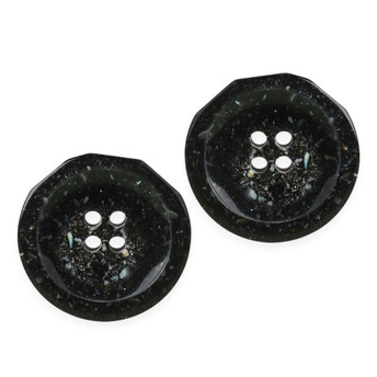 Пуговица Granite LuxFabric 4 отв. пластик 15 мм 1 шт. Черный