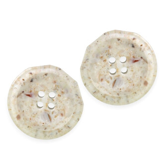 Пуговица Granite LuxFabric 4 отв. пластик 17,5 мм 1 шт. Белый